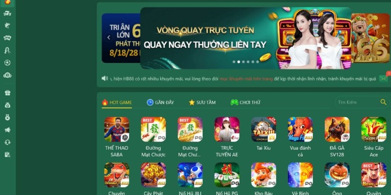 Liệt kê các sảnh game có tại đơn vị